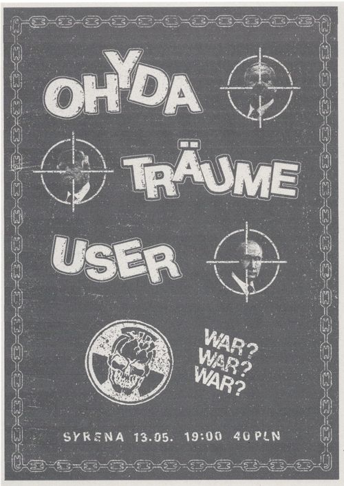 TRIPLE PUNK ATTACK - OHYDA + TRÄUME + USER // 13.05 SYRENA