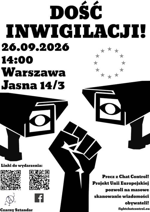 Dość Inwigilacji - Demonstrscja